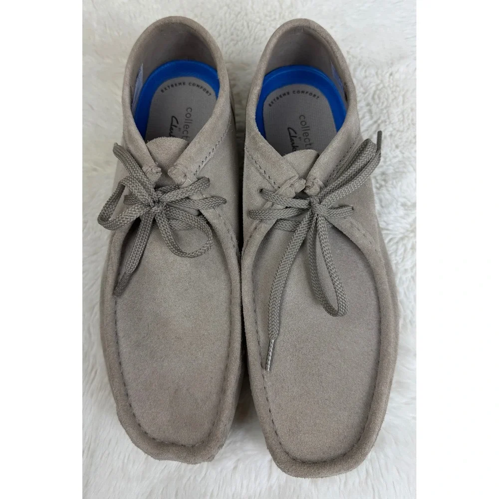 Clarks Shacre II Run Stone Tan Suede Wallabee Moccasin Shoes Men Size 11 Chukka